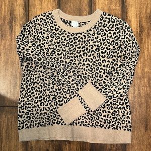 Animal print sweater